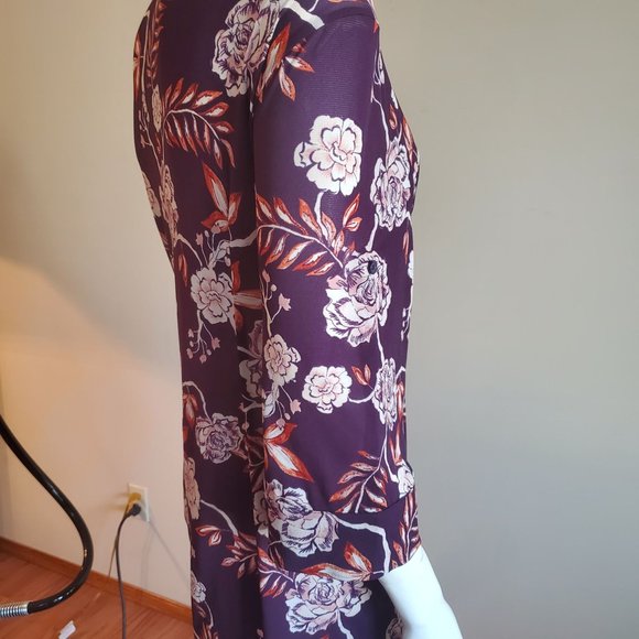 Style & Co Purple Tunic Style Blouse - Picture 4 of 5